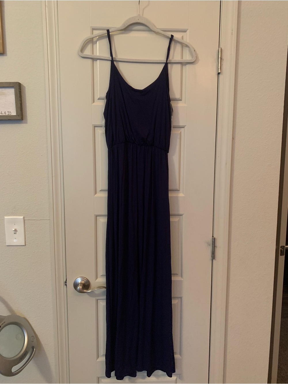 NWT Olivia Rae Navy Spaghetti-Strap Maxi Dress